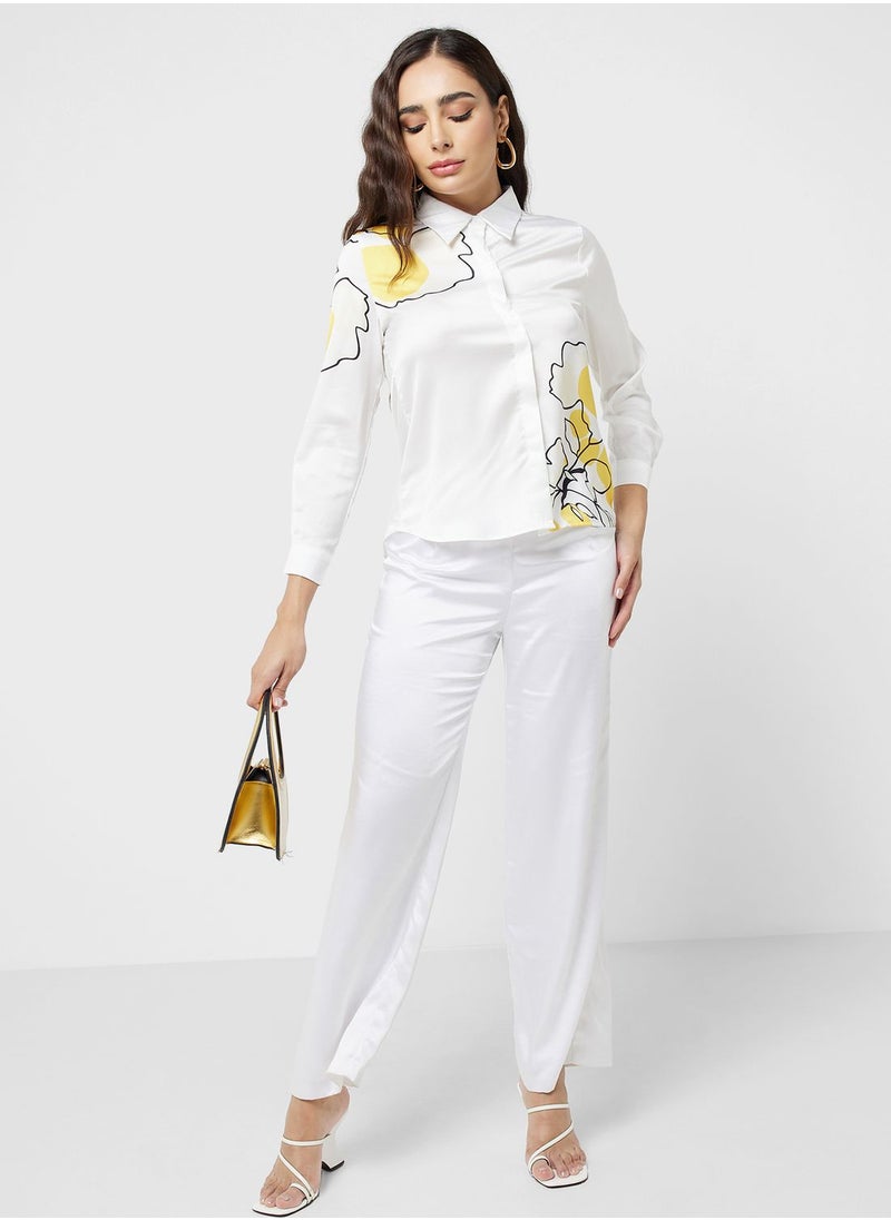 ELLA - Print Motif Shirt - Image 1