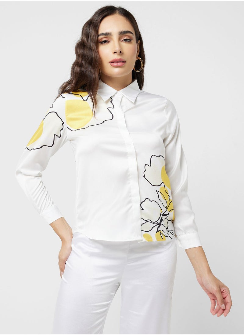 ELLA - Print Motif Shirt - Image 1