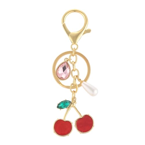 Madison Tyler Cherry Cute Keychains for Women |Bag Charms for Handbags | Gold Plated Purse Charms for Handbags Decor Backpack Bag Trendy - Image 1