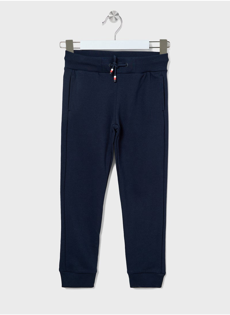 Kids Ribbed Insert Tracksuits Sets