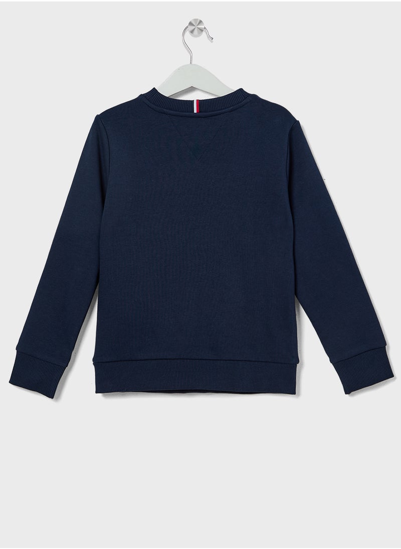Kids Ribbed Insert Tracksuits Sets