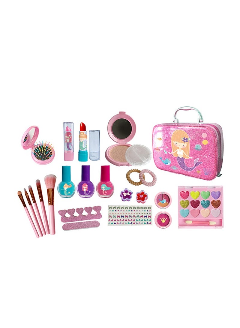 Velaurs Children'S Makeup Set Gentle Cosmetic Tool Set With Lipstick Eyeshadow Suitable For Toddler Girls - Image 1