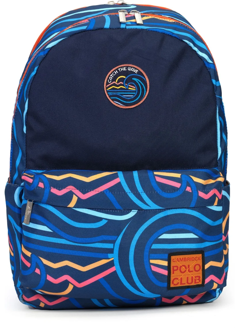 Cambridge Polo Club Wave Unisex Children's Primary School Bag with Double Main Compartment
