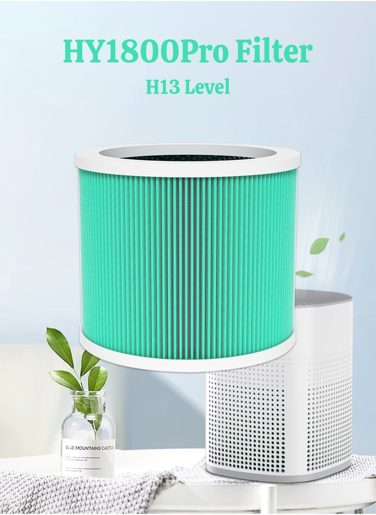 Mi VAZA HY1800 Pro Air Purifier Filter - Activated Carbon Composite Filter - H13 Level HEPA - Enhanced Version 