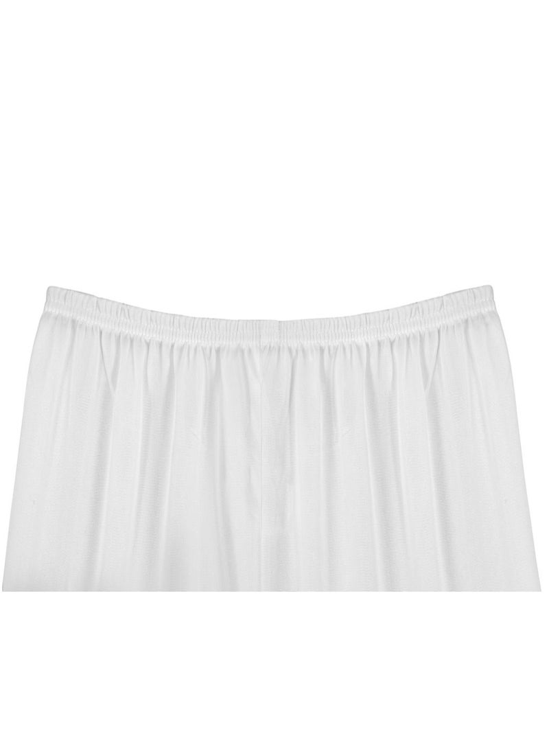 City Rose 3- Pieces Soft inner Short Trousers Silk 100% with Elasticised Waistband  Women White - Image 4