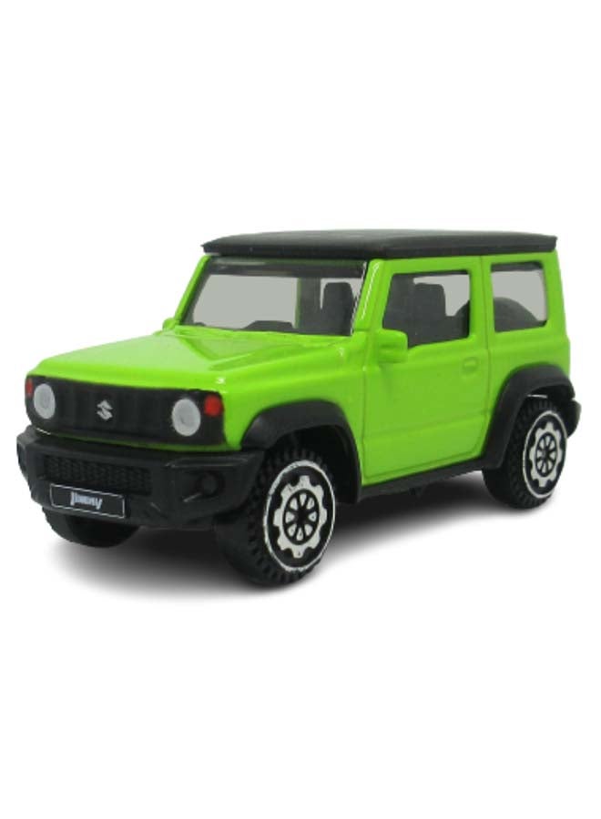 D-Power سوزوكي جيمني أخضر | نموذج مصغر، عنصر جامع نهائي، سيارات SUV | سيارات ألعاب، نموذج سيارة معدنية قابلة للسحب | الحجم 1:48، للأطفال 3+ - Image 1