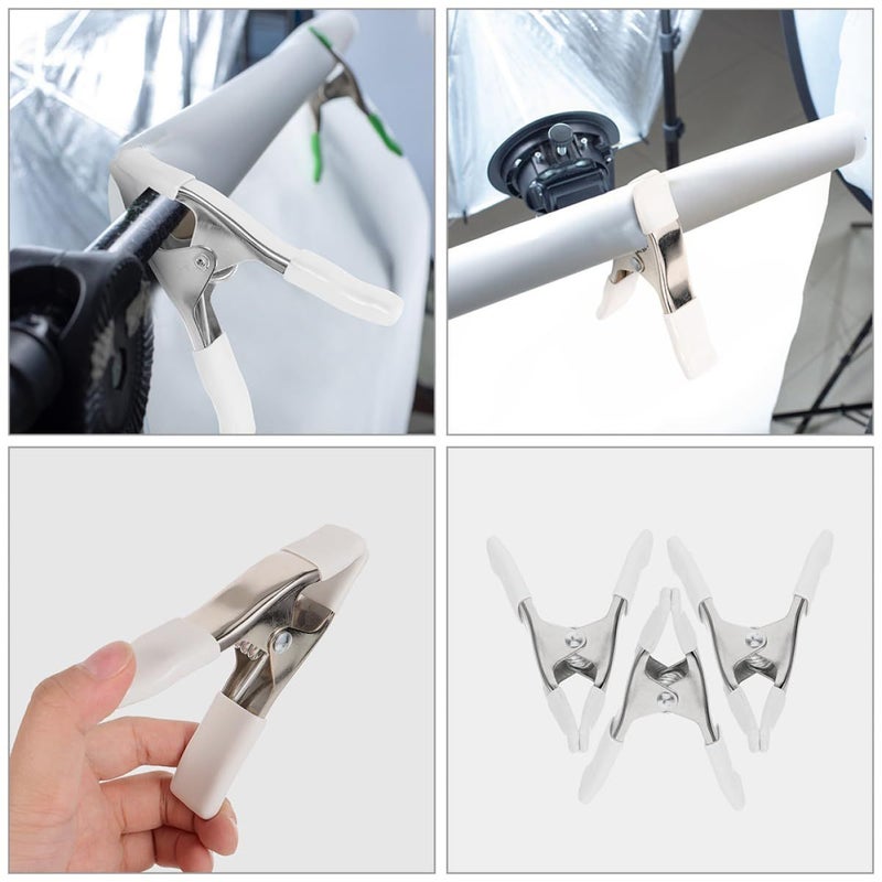 Heavy Duty Plastic Backdrop Clamps 8 Pcs Spring Clips For Photography Stand - Image 4