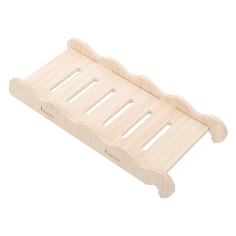 Hamster Climbing Ladder Bridge Natural Wood Small Pet Playground Exercise Platform - Image 2