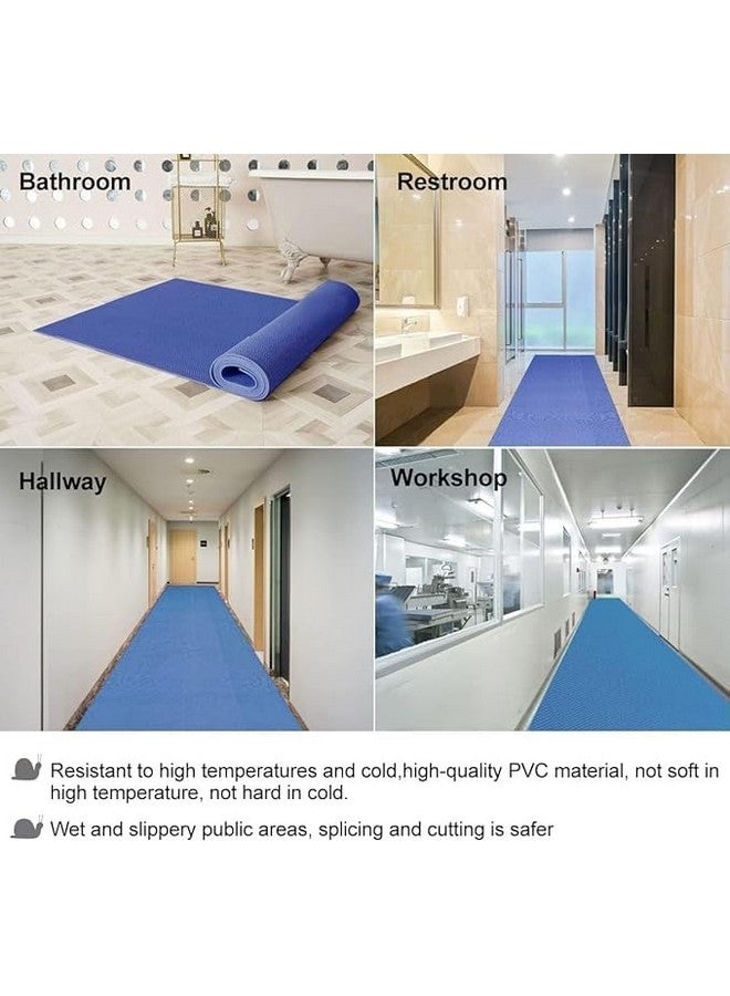 TIB Anti Skid & Multipurpose PVC Rubber Mat for Floor, Swimming Pool Mat, Shower Mat, Carpet, Rainmat, Bathroom Mat, Waterproof Entrance Doormat, Blue, 2X6 Feet - Image 5
