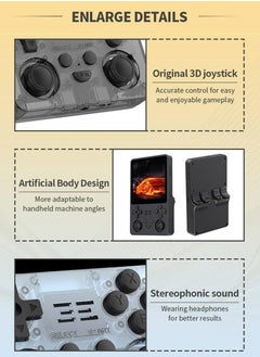 Powkiddy RGB20SX Handheld Game Console with 10000 Gmaes, 4-Inch IPS Open Source Linux Retro Portable Gaming Console, 5000Mah Battery Handheld Emulator Gift for Kids Adults (Black, 64GB)  - Image 3