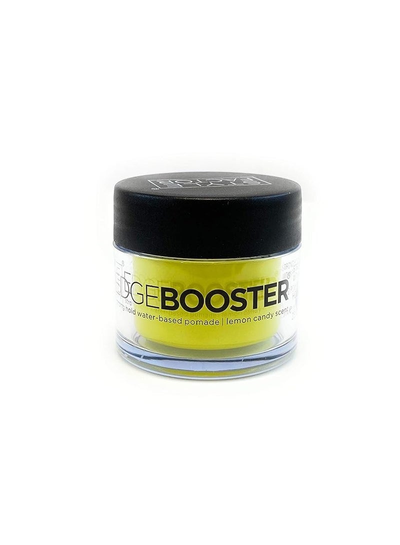 Edge Booster Edge Booster Style Factor Strong Hold Water Base Pomade- Excellent for Taming Edges & Braiding Hair - Lemon Candy 0.85oz 