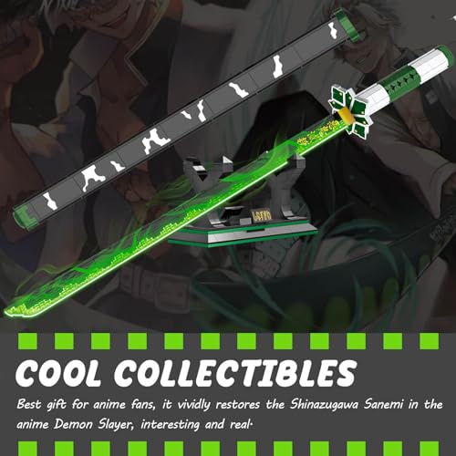 HIGH GODO Demon Anime Sword Building Set, 39in Sanemi Sword Building Block with Scabbard and Stand, Anime Katana Sword Set, Collectible Gifts Toys for Adults Kids 8+ (710 PCS) - Image 4