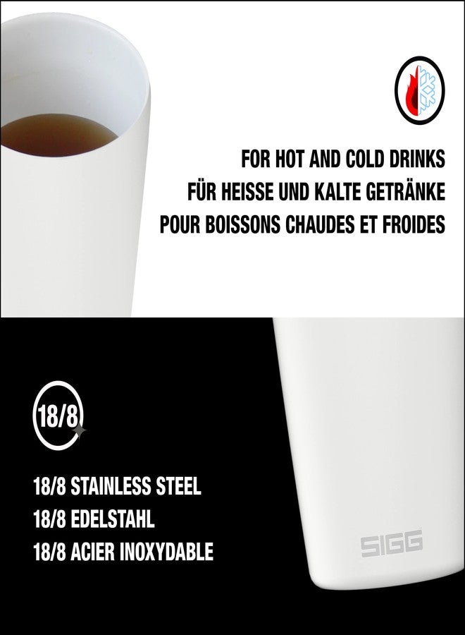 SIGG - Neso Pure Cream Coffee Travel Mug - With Tritan Lid - Dishwasher Safe - Lightweight - BPA Free - 18/8 Stainless Steel - White - 10 Oz - Image 4