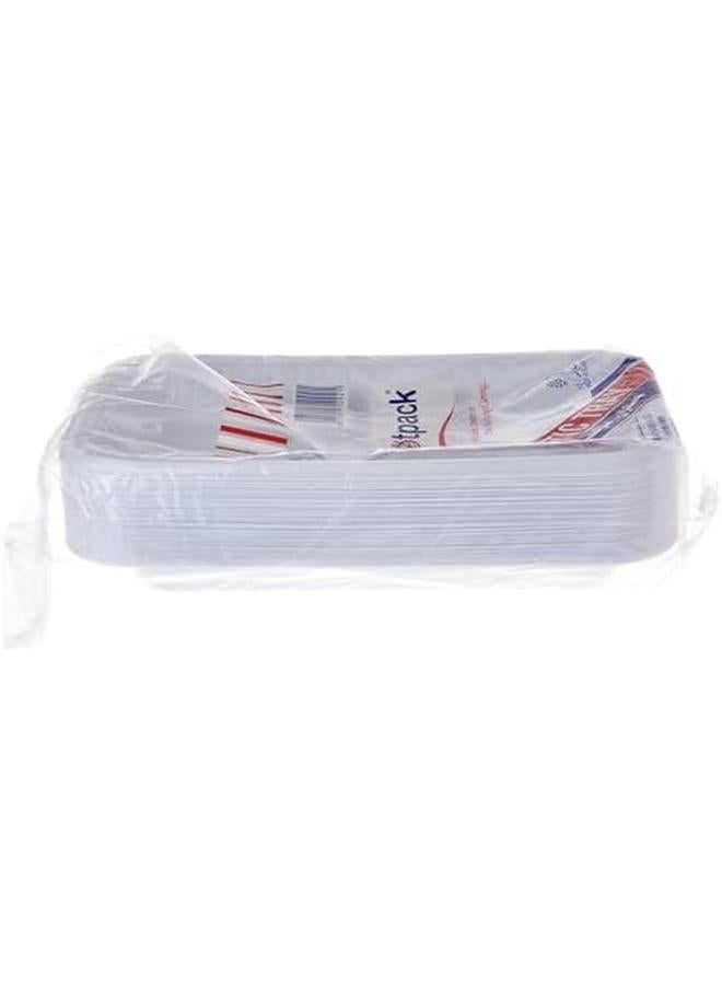 Hotpack Disposable Plastic Plates V3 50Pcs - Image 2