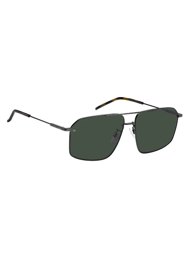 TOMMY HILFIGER - Men’s UV Protection Pilot Sunglasses - TH 1867/F/S SVKQT - Lens Size: 60 mm - Image 1