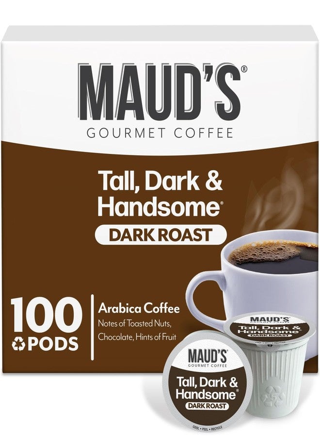 Maud's Dark Roast Coffee Pods, 100ct, Single Serve Pods - 100% Arabica Coffee, Compatible with Keurig K Cups Maker - Image 1