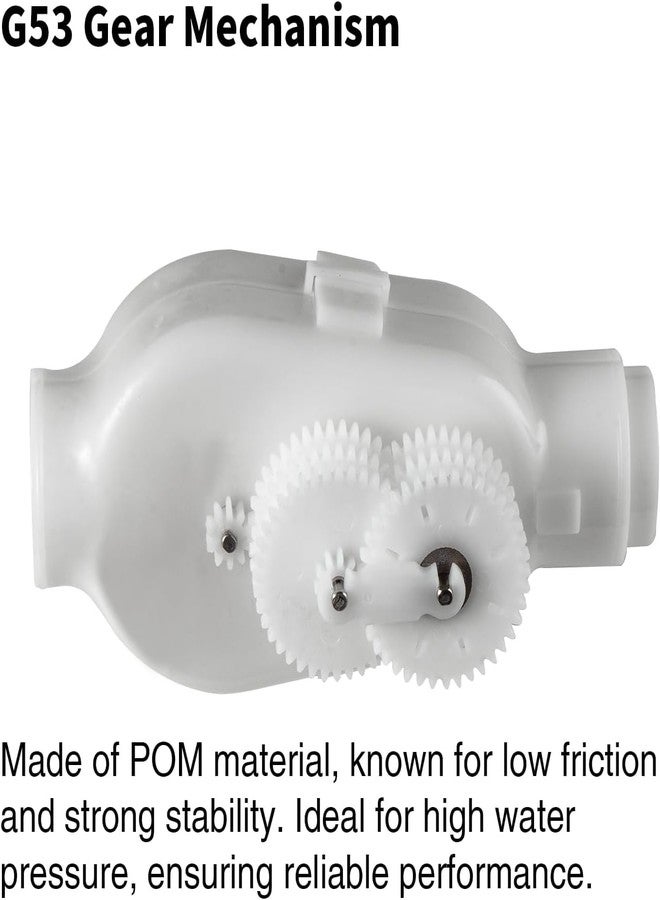 UCEDER طقم استبدال صمام النسخ الاحتياطي G52 المُطوّر من UCEDER متوافق مع منظفات حمامات السباحة Zodiac Polaris 180 280 380 480 3900 (1، أبيض) - Image 4