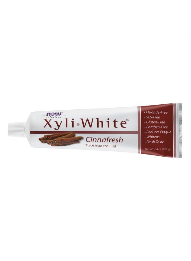now Solutions, Xyliwhite™ Toothpaste Gel, Cinnafresh, Cleanses and Whitens, Clean and Fresh Cinnamon Taste, 6.4-Ounce - Image 3