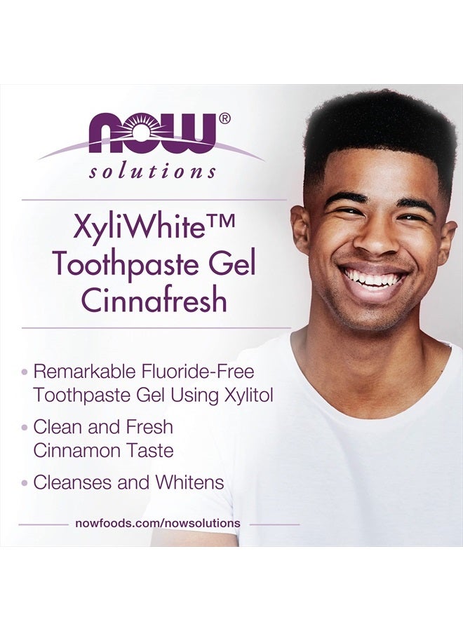 now Solutions, Xyliwhite™ Toothpaste Gel, Cinnafresh, Cleanses and Whitens, Clean and Fresh Cinnamon Taste, 6.4-Ounce - Image 4