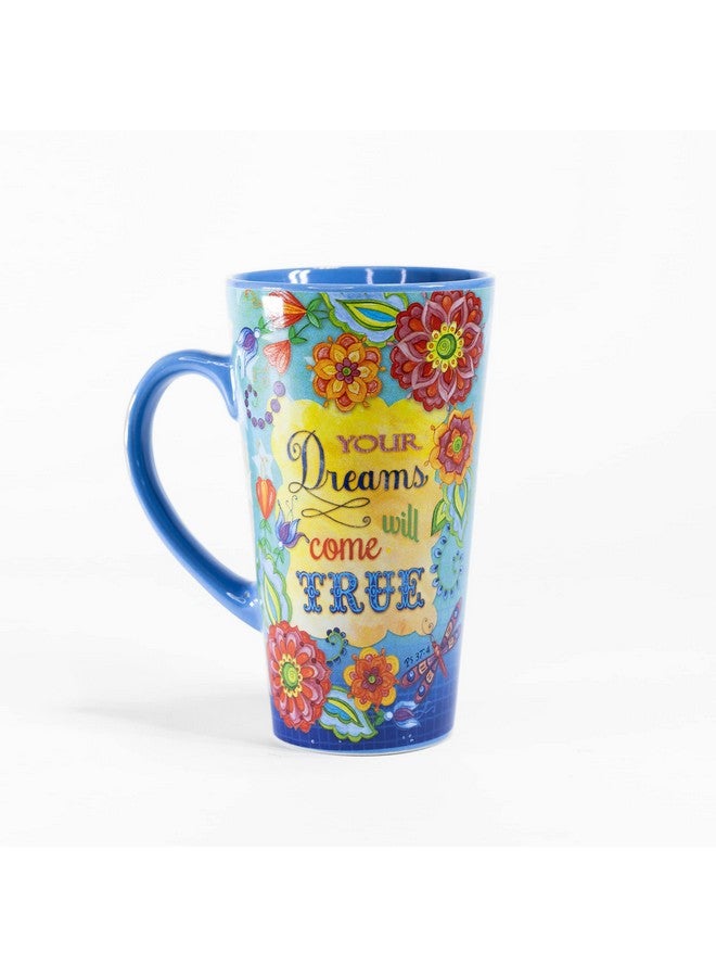 Divinity Boutique Inspirational Stoneware Mug, Dreams Come True, Multicolor 16 ounce - Image 4