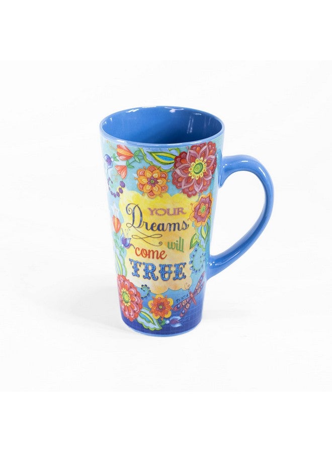 Divinity Boutique Inspirational Stoneware Mug, Dreams Come True, Multicolor 16 ounce - Image 5