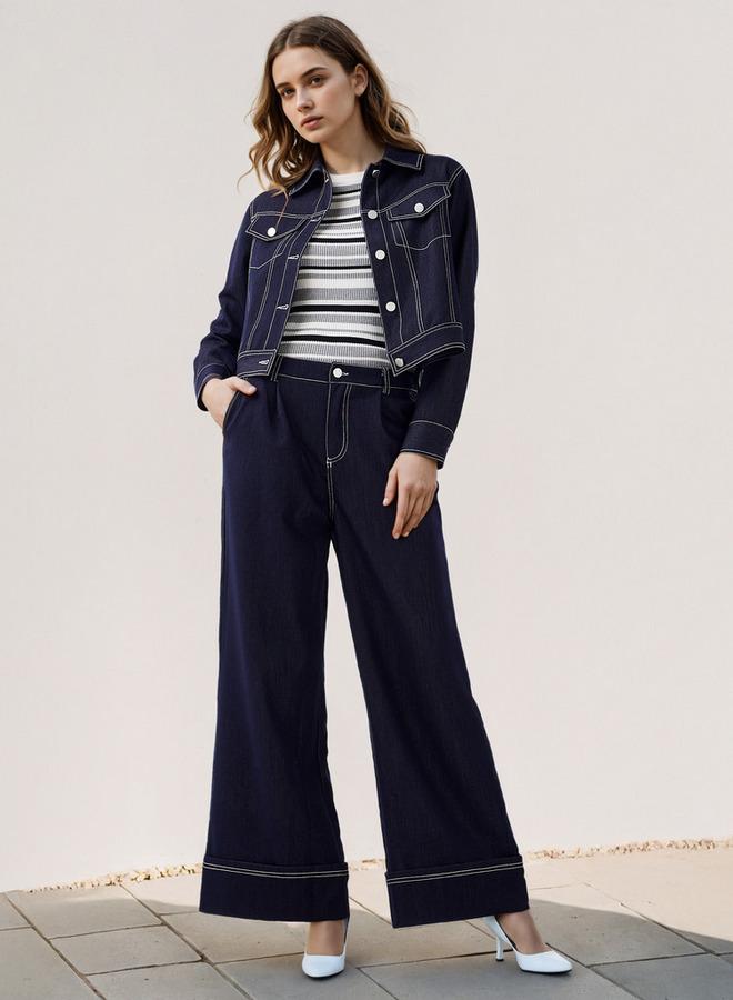 تواكستريمز تيشيرت بياقة دائرية مخطط من تو إكستريمز - Image 2