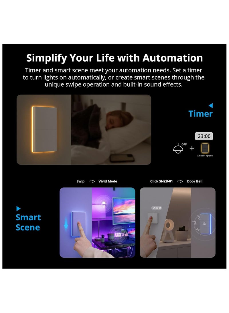 Sonoff TX Ultimate 3-Gang Smart Wi-Fi Touch Wall Switch – RGB Backlight - Image 5