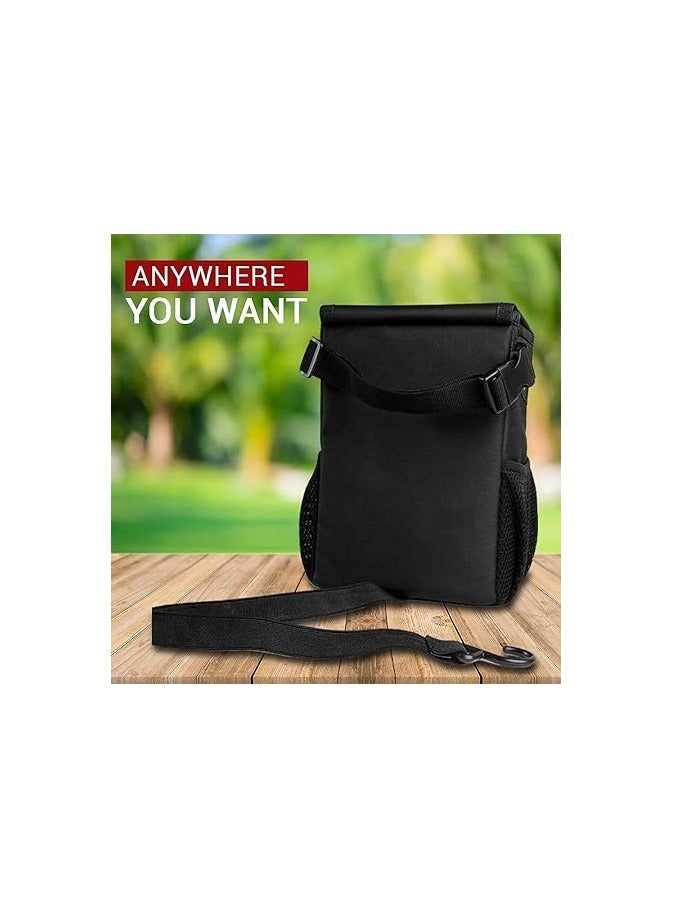 general Car Trash Can with Lid, Car Trash Bag Automotive Garbage Can, Vehicle Trash Bin Container for Car with Storage Pockets - Image 4