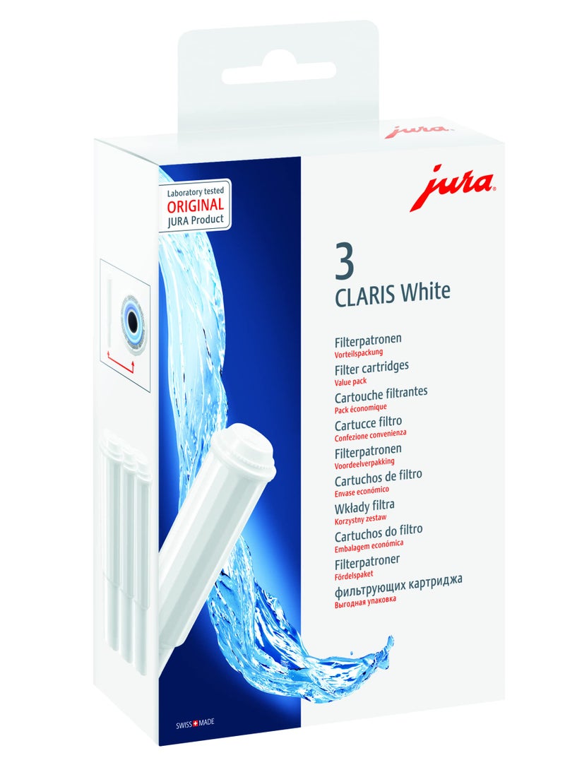 Jura Claris White 3-Pack Filter Cartridge - Image 1