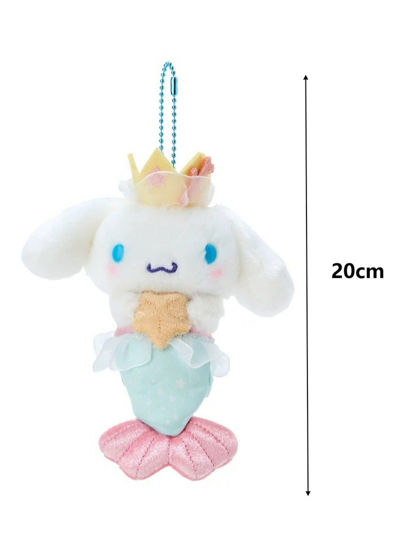 (Cinnamon Dog)20cm Cute Mermaid Dress up Series Plush Toy Doll Backpack Key Pendant  - Image 2
