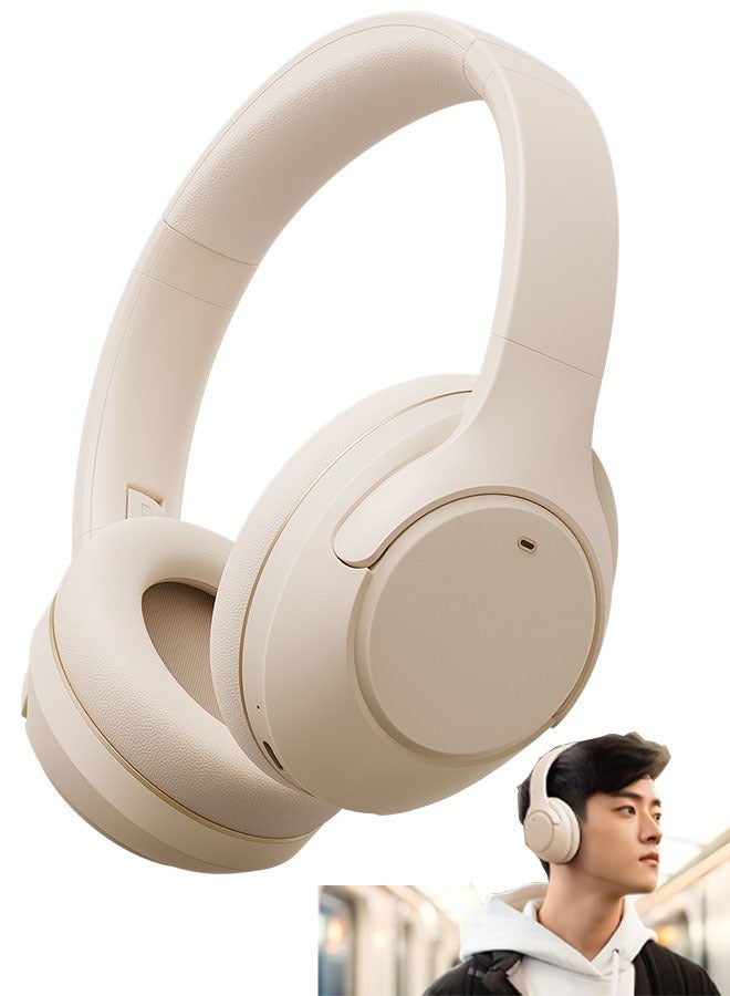 Picun Over Ear Headphones Upgraded Bluetooth V5.3 HiFi Stereo Enclosed Deep Bass No Delay Lightweight 40mm HD Driver Unit 46H Playback/Calling Noise-Canceling - Image 1