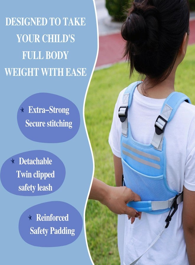 BLEWAY Child Safety Harness - Child Harness Supporting Special Needs for Kids & Teenagers Aged 7+,Including Autism Safety Awareness (Blue) - Image 5