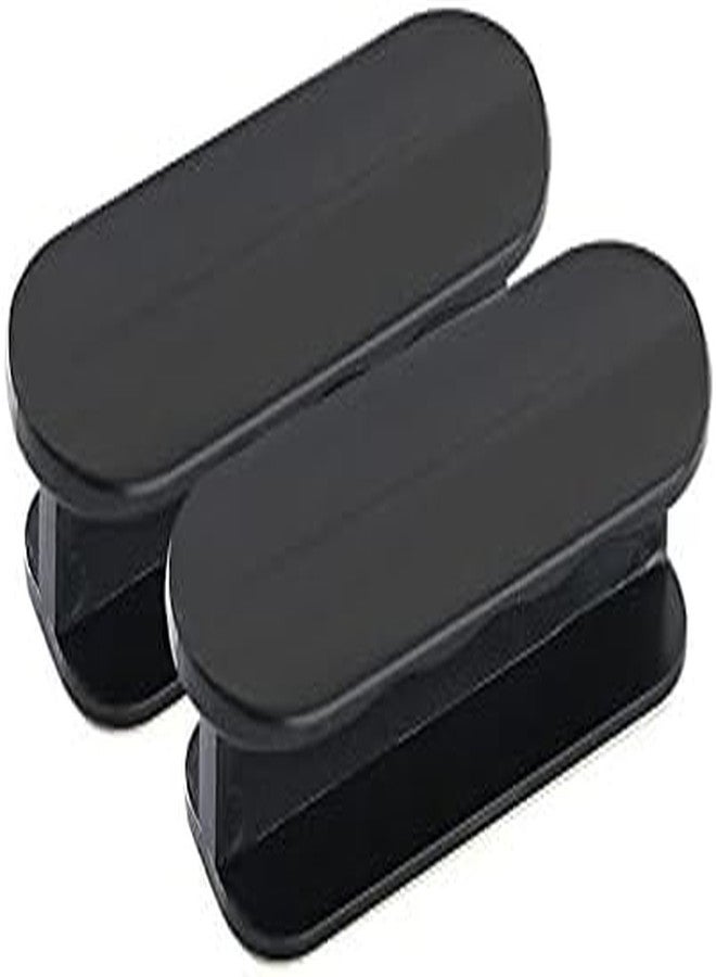 INKAJ Self-Adhesive Pull Handles Handle Helper for Kitchen Cabinet Knobs Drawer Window Sliding Closet Push Pull Helper Stick-on Handles (Black) (Pack of-2) - Image 1