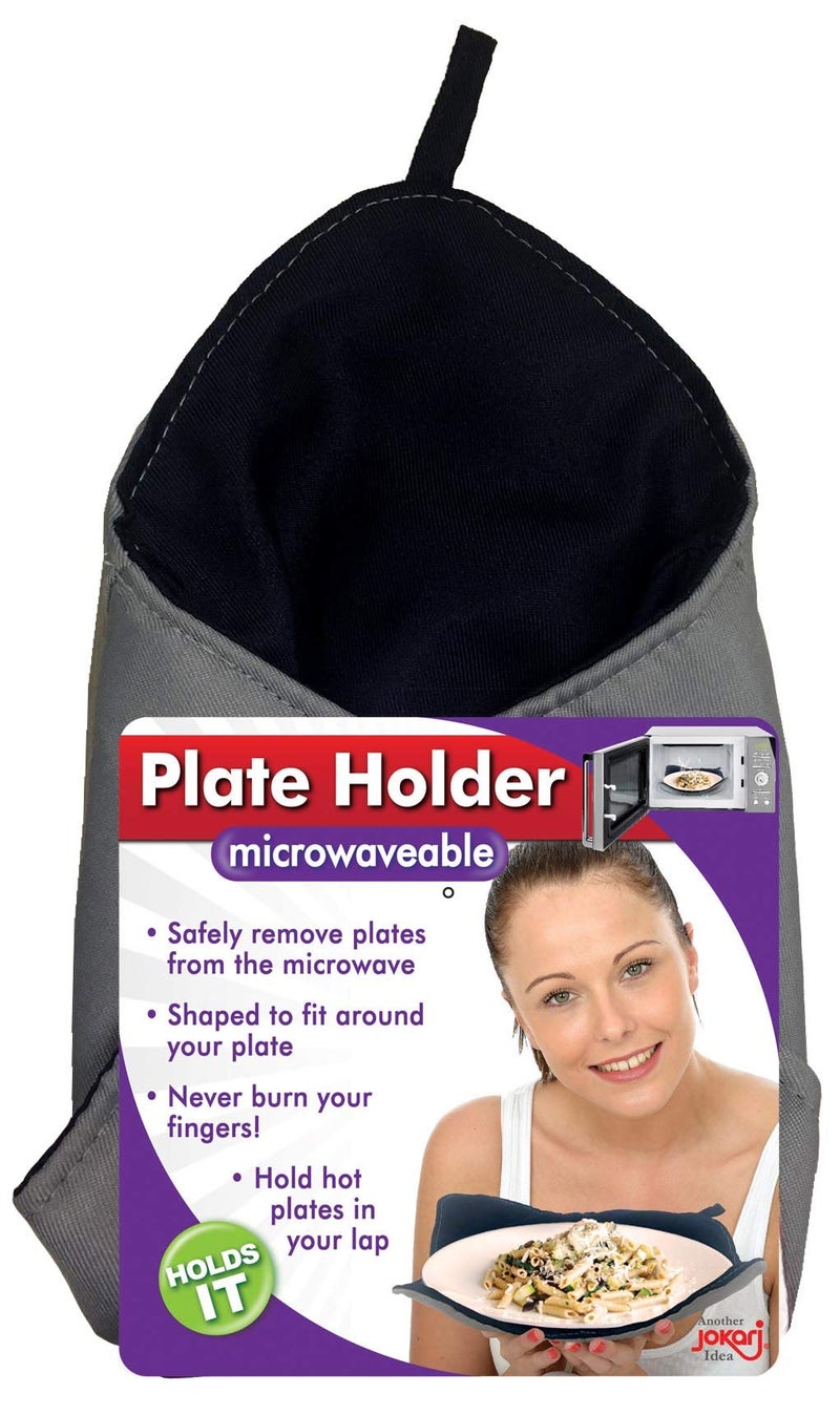 Jokari Microwavable Heat Resistant Plate Holder Cozy Protects Hands and Fingers From Hot Dishes. Microwave and Washing Machine Safe Hugger For Heating Soup or Leftover Meals To Eat Dinner and Watch TV - Image 1