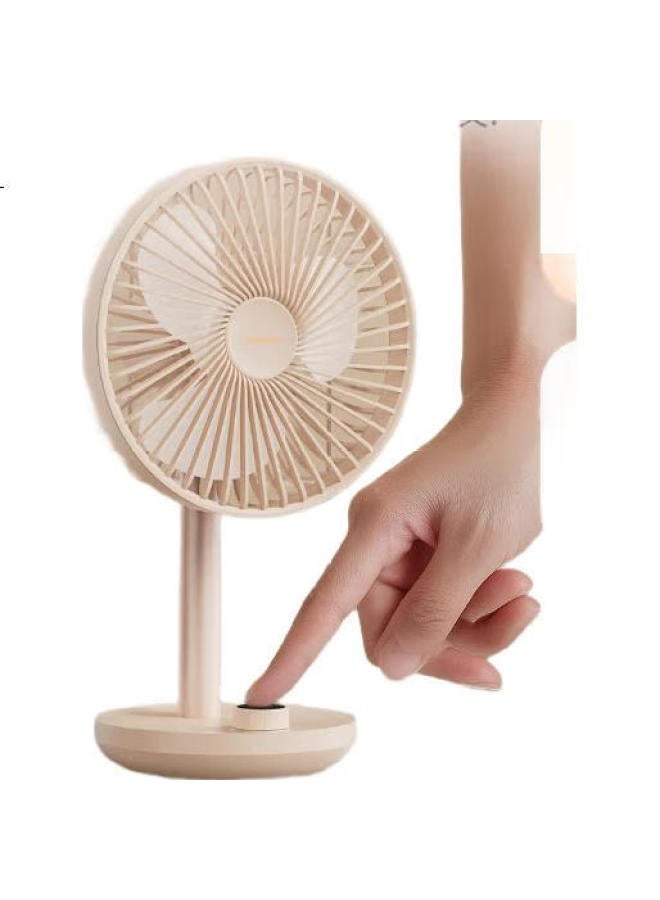 Solove F21 Desktop Fan With Oscillation, Air Circulation, Portable Usb Charging, Summer Home Office Air Conditioning Companion, Outdoor Tabletop High-Power Small Fan Orange - Image 1