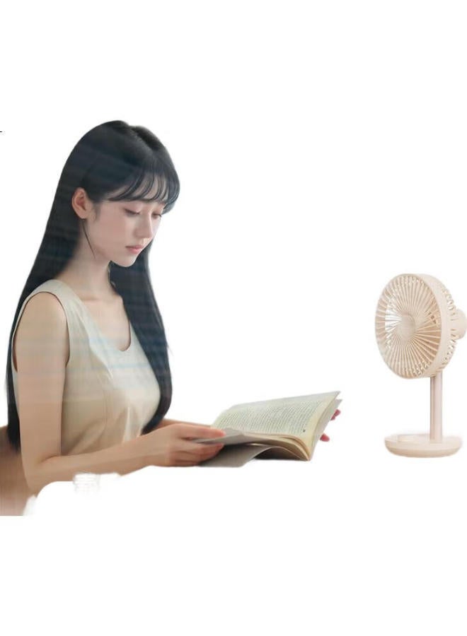 Solove F21 Desktop Fan With Oscillation, Air Circulation, Portable Usb Charging, Summer Home Office Air Conditioning Companion, Outdoor Tabletop High-Power Small Fan Orange - Image 3