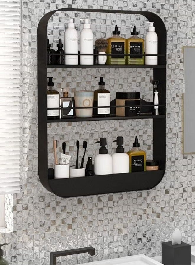 MIXDE 3-Layer الكربون الصلب الحائط الكربون الصلب الحمام الجرف دش الجرف 60x40x10cm - Image 1