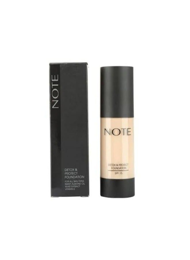 Note Detox & Protect Foundation Natural Beige, No. 02 - Image 3