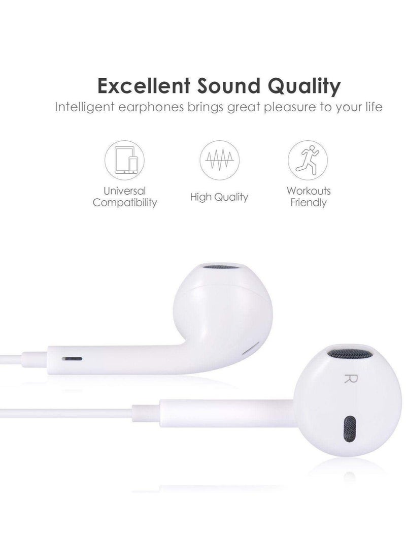 For iPhone X 8 7 Plus Bluetooth Earphones Wired Headset