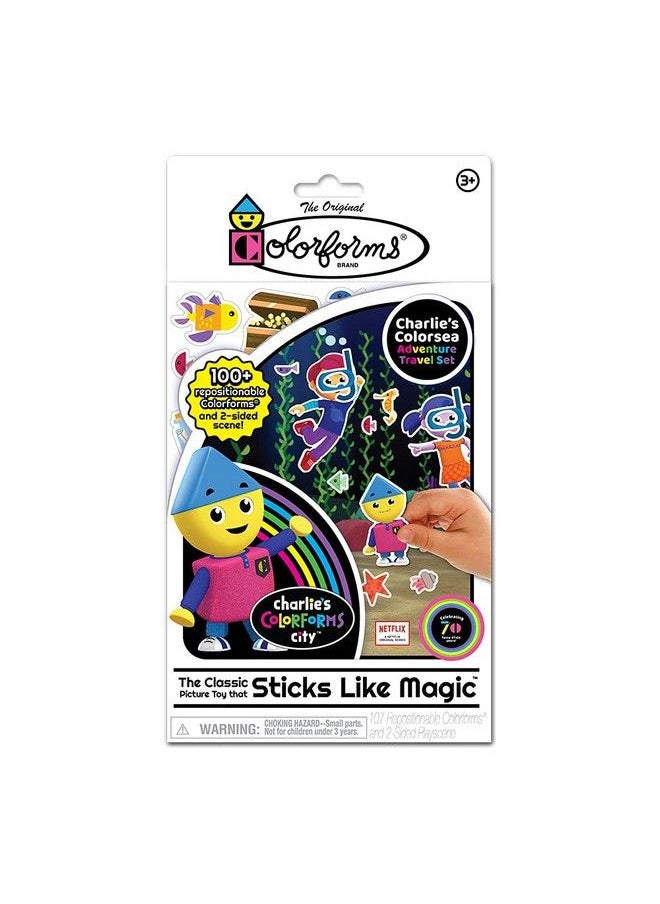 Colorforms - Colorforms Charlie'S Colorforms Travel Set The Classic Picture Toy That Sticks Like Magic Ages 3+ - Image 1