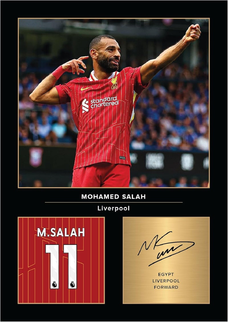 EMODA Mo Salah Signed A4 Printed Photo Picture Display Gift For Liverpool Fans Digitally Reproduced Signature Unframed