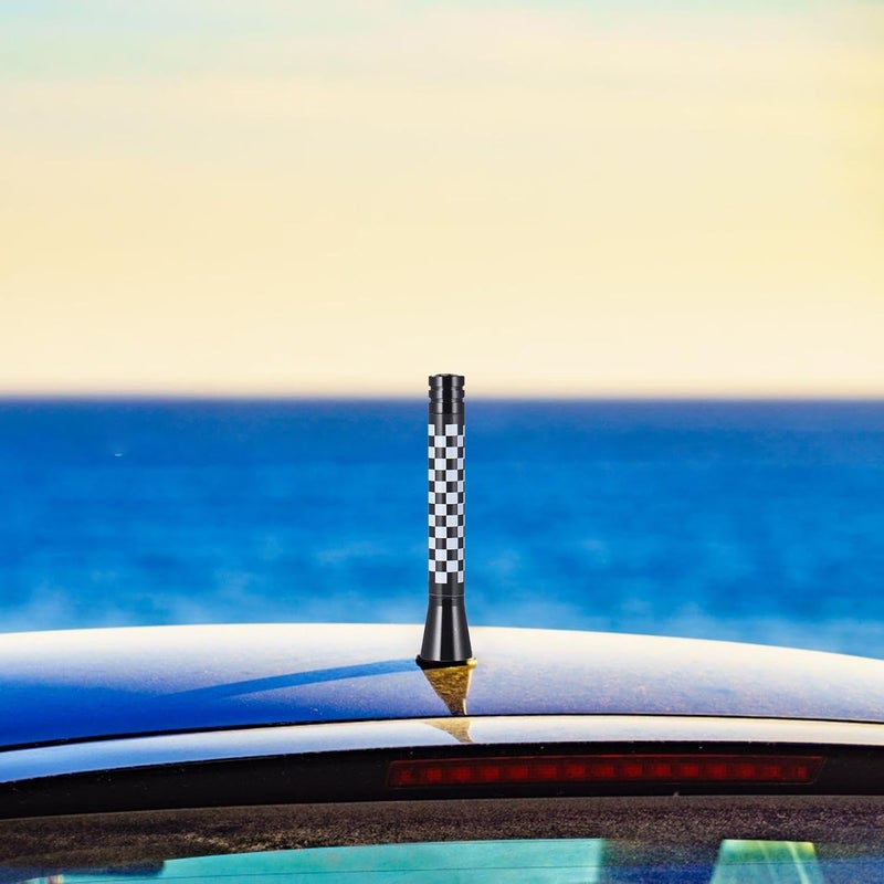 Truck Antenna Flag Printed, Universal Vehicle Short Antenna Replacement Mast, Aluminum Alloy Replacement for Optimized FM/AM Reception, Flag Pattern - Image 3