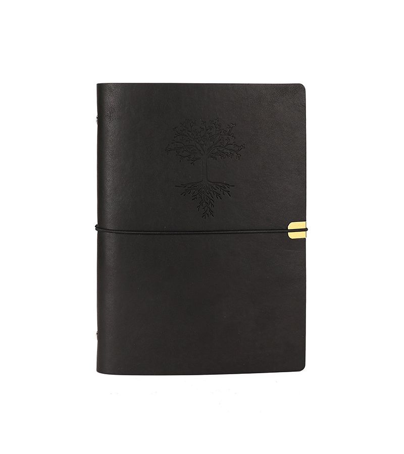 Retro Orange Faux Leather 15 Page A5 4 Grid 3x4 Inch Mini Card Collection Album For Kpop Photo Protection Travel Memories - Image 4