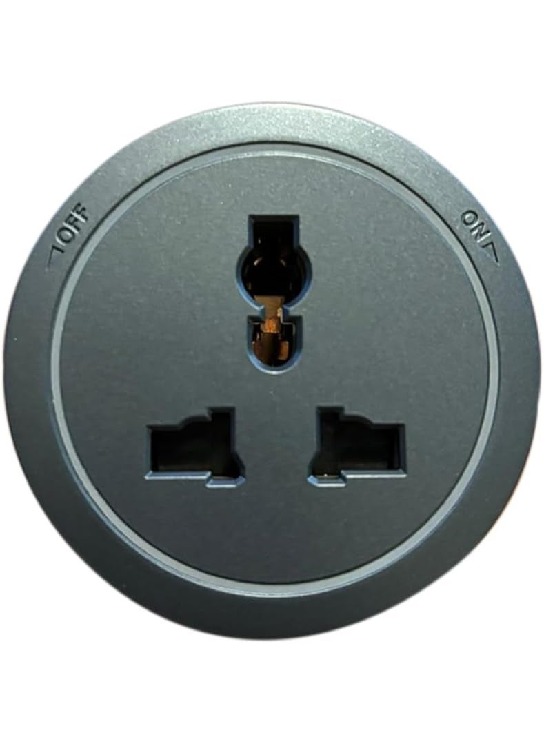 Universal Power Strip with Magnetic Rail Metal Housing, with 3-Socket  LED Indicator, Copper Internal Components - Image 2