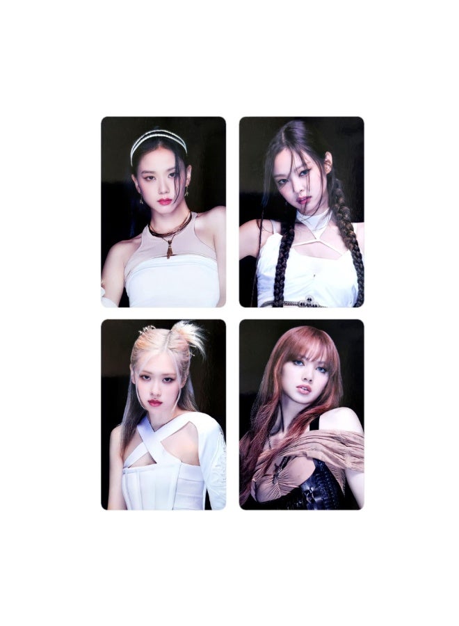 NIBEMINENT 4 Pcs Kpop BLACKPINK Select POB Lomo Cards Card For Fans Collection Gifts - Image 1