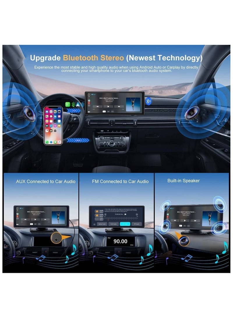 Raymos RM-808 10.26" Dashboard  Car android  screen 4/64 GB with Wireless car play android auto and inbuilt Dual DVR including HD reverse camera - Image 5
