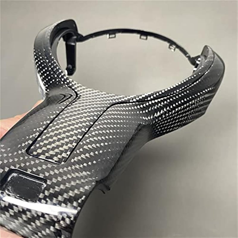 Wivplex Real Carbon Fiber Steering Wheel Trim Cover for BMW - Image 4
