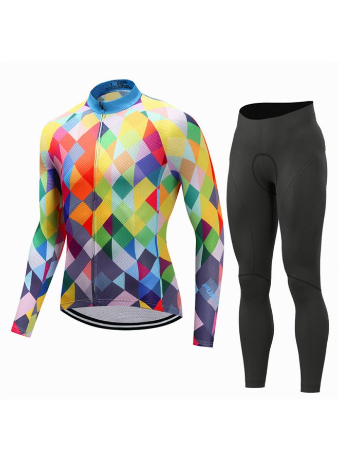 Manufacturer's Outdoor Cycling Clothing Spring And Autumn Long-sleeved Suit Men's Mountain Bike Equipment Cycling Clothing Set