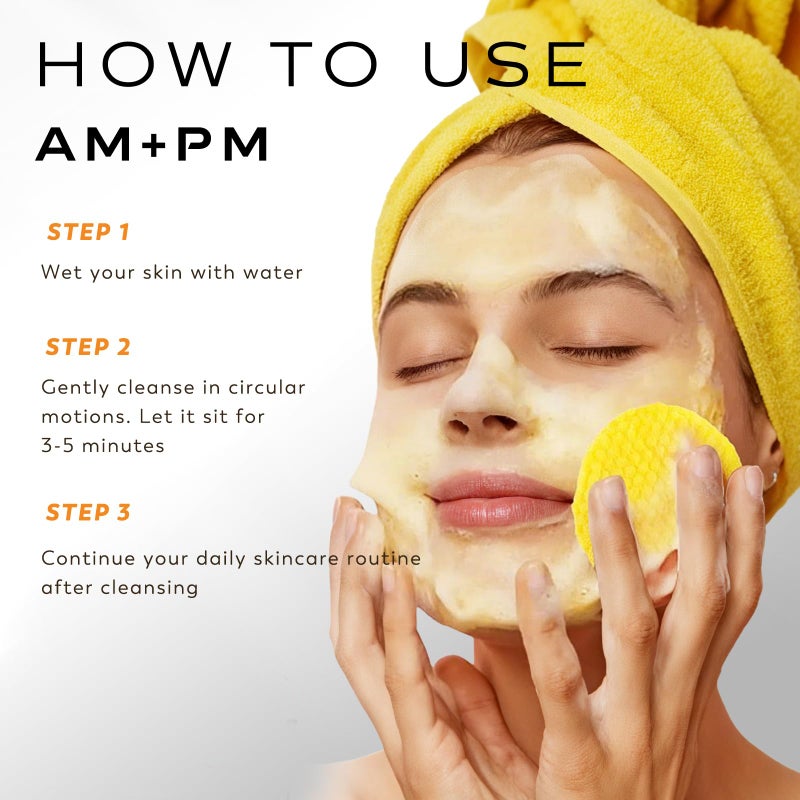 Rvlaim Turmeric Kojic Acid Cleansing Pads, 50 PCS Turmeric Pads for Face Dark Spots Cleansing & Exfoliation - Image 5