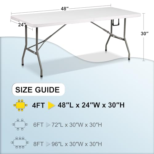 ABCCANOPY 4 ft Spandex Table Cover Open Back Fitted Tablecloth Stretch Washable Tablecover Table Topper for Rectangle Tables Black - Image 5